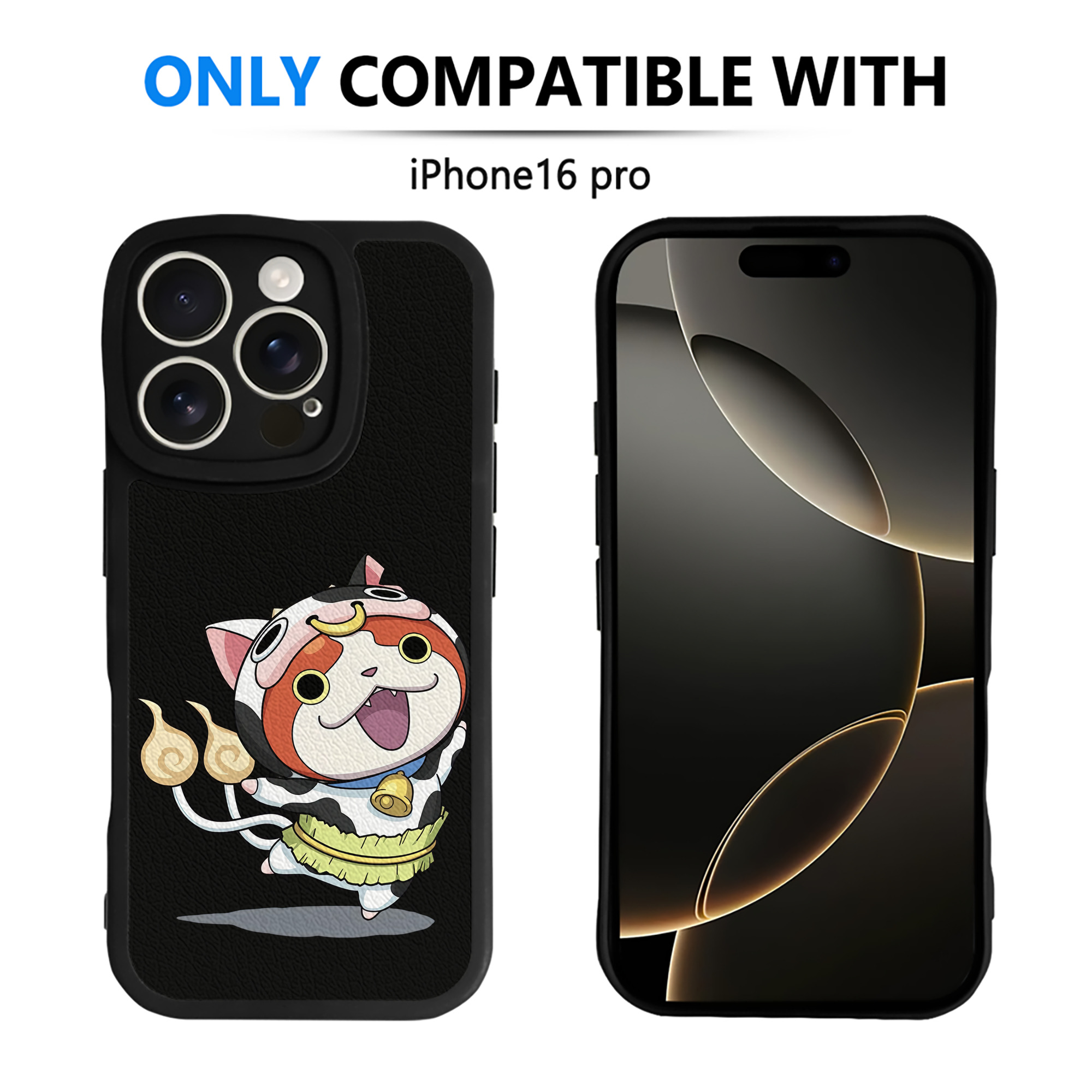 （画像用） 妖怪ウォッチ Yo-kai Watch 【iPhone 16シリーズ対応】シリコンスマホケース（レザー調） 材質：シリコン